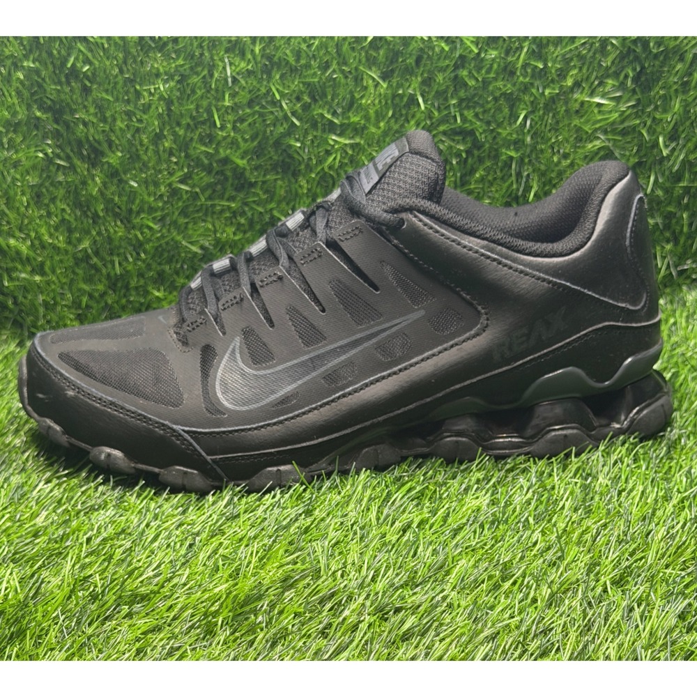 Nike Reax 8 TR Mens Training Shoes Triple Black 621716-008 Size 9